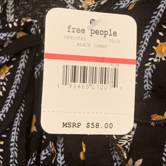 NWT Free People Love to Love Printed Cami Top S - Picture 5 of 6